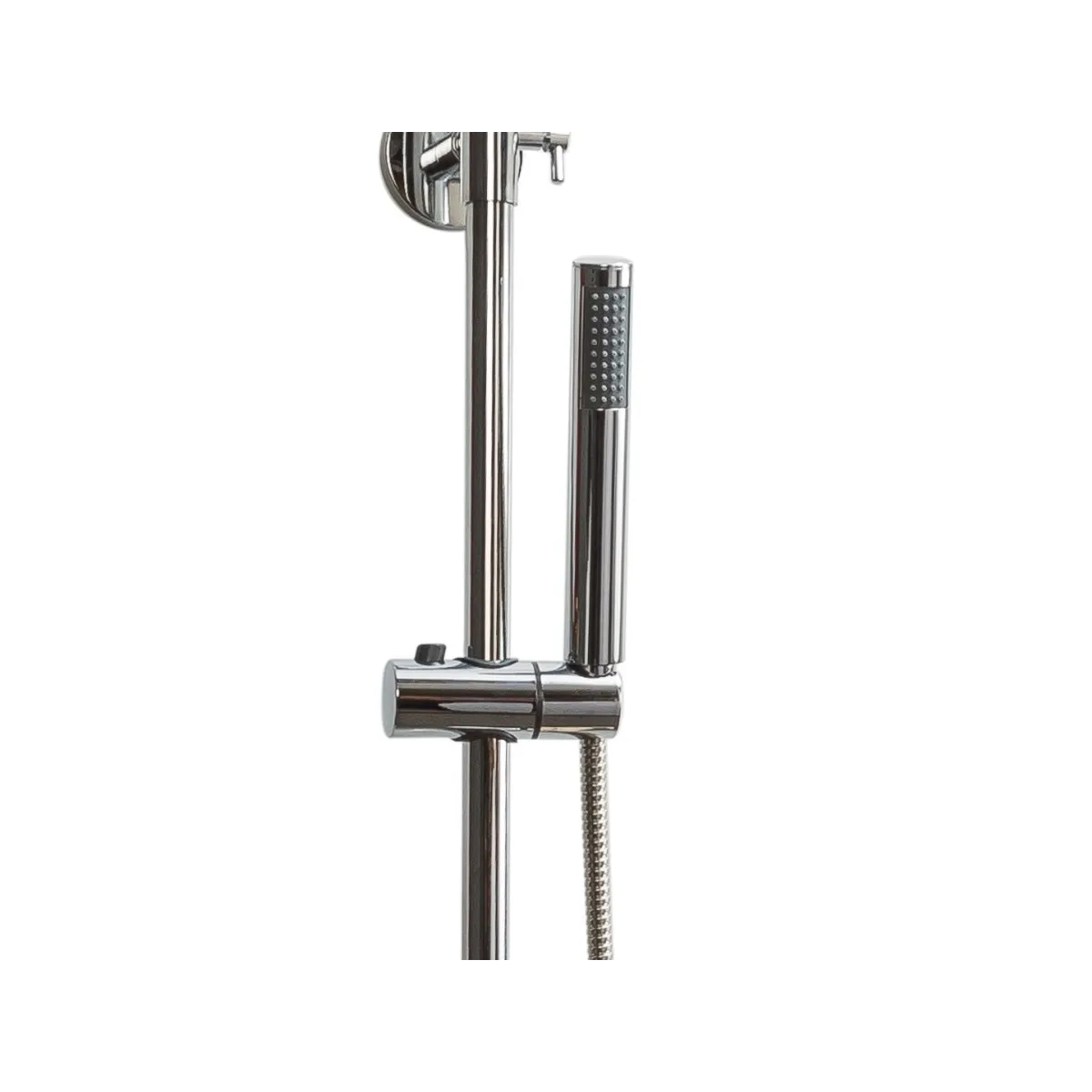 Duschsäule mit Stange und 20 cm Duschkopf, hochwertige Armatur | Pop