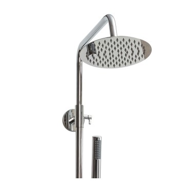 Colonne de douche avec tige et pomme de douche 20cm, robinet de qualité supérieure | Pop