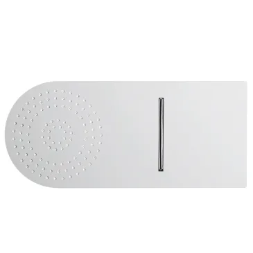 Soffione doccia tondo con cascata Wall Rain cromato | Mondialshop