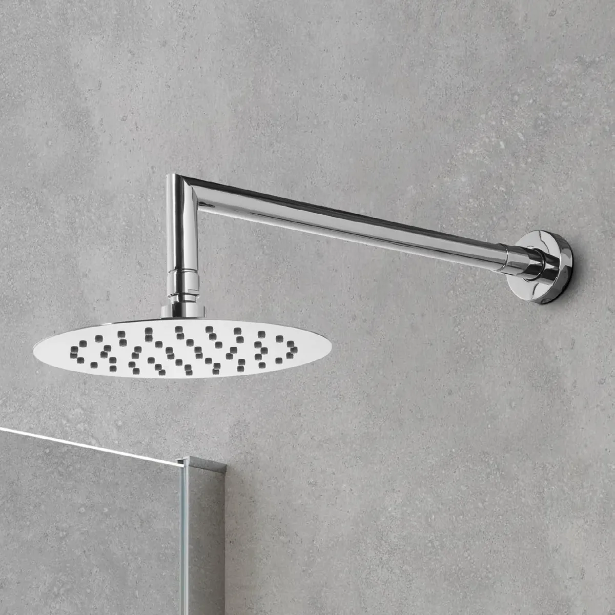 soffione doccia in acciaio