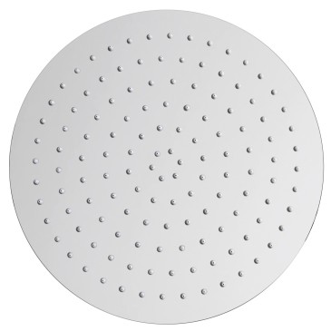 Soffione doccia tondo in acciaio 30cm