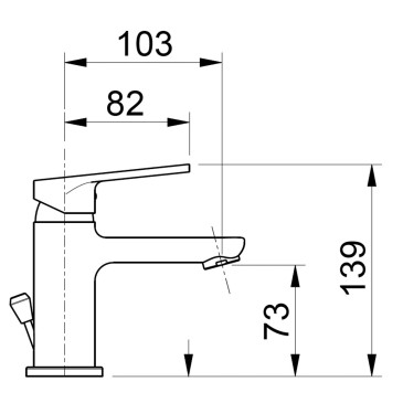 Rubinetto lavabo cromato 1...