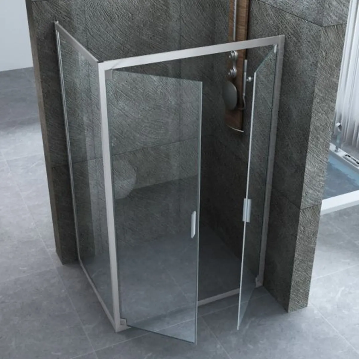 Box doccia due lati apertura Saloon | Mondialshop