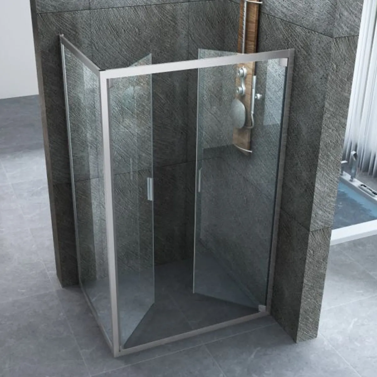 Box doccia due lati apertura Saloon | Mondialshop