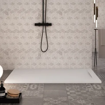 Receveur De Douche Blanc Résine Minérale | Vincent