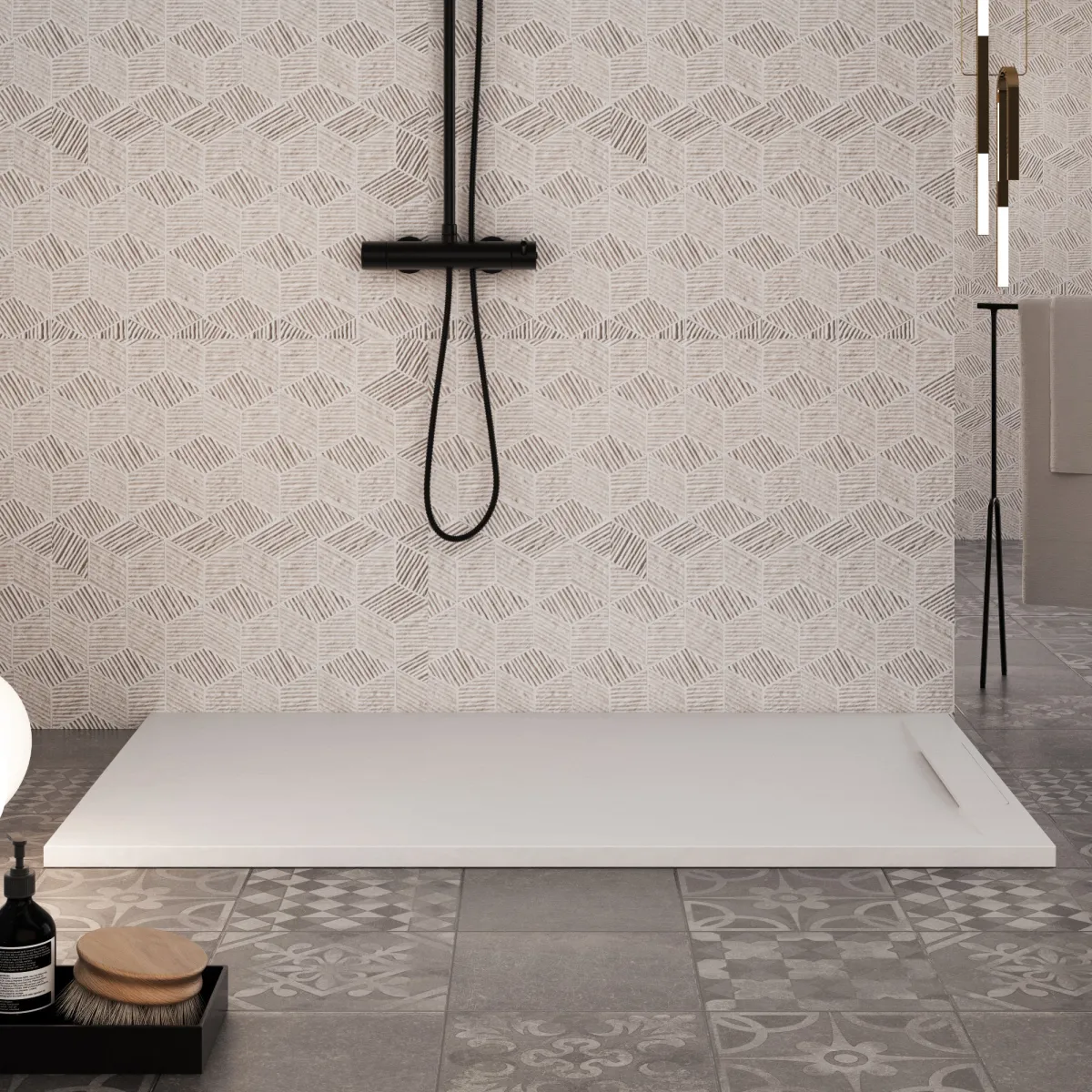 Receveur De Douche Blanc Résine Minérale | Vincent