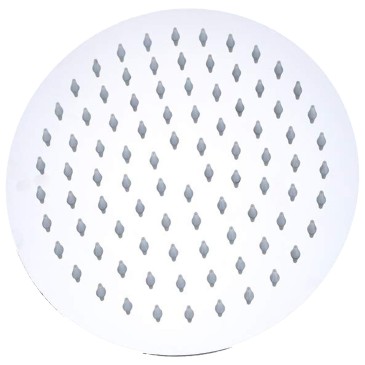 Pommeau de douche rond en acier, 5 tailles