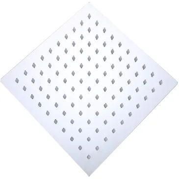 Pommeau de douche carré en acier, 4 tailles | Mondialshop