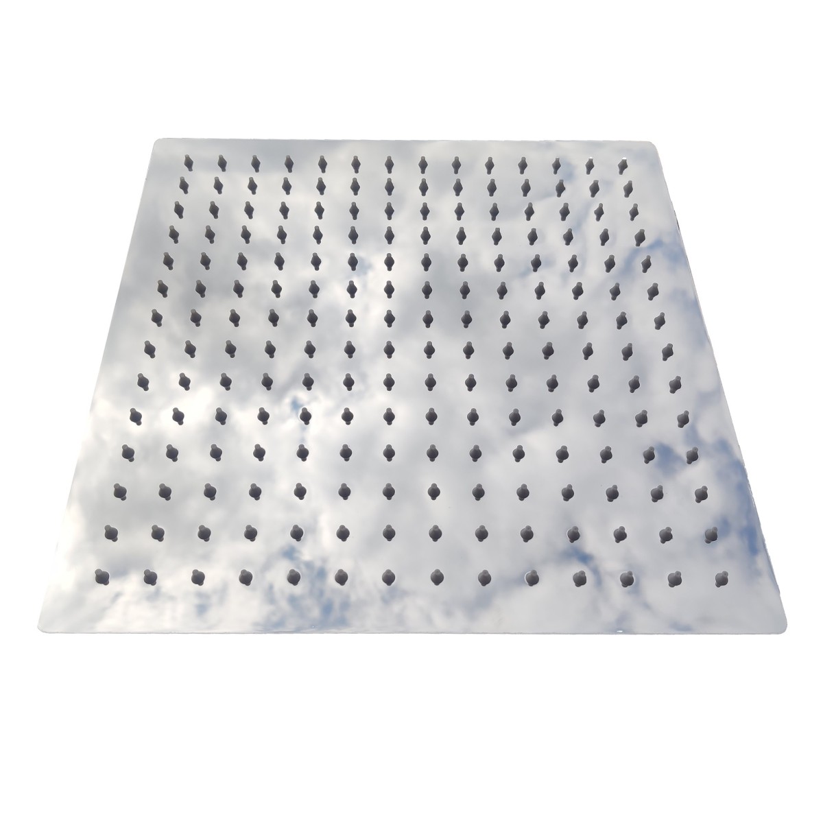 Colonne de douche thermostatique chromée 25x25 pomme de douche POIANA