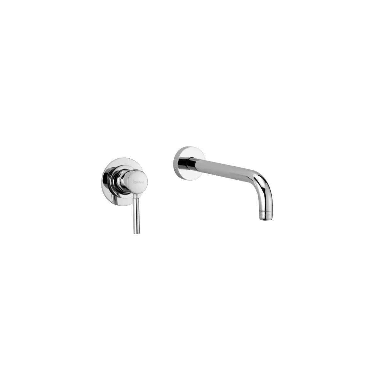 Gruppo lavabo a parete con bocca cromato Jackie