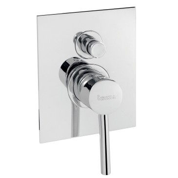 Douche encastrée Jackie avec inverseur et plaque