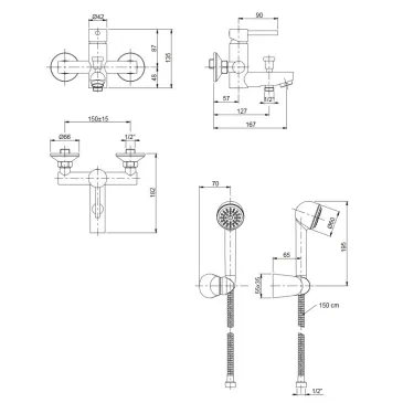 Jackie Badewannenarmatur...