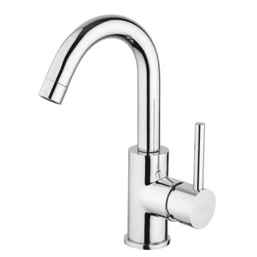 Rubinetto lavabo con bocca girevole cromo Jackie