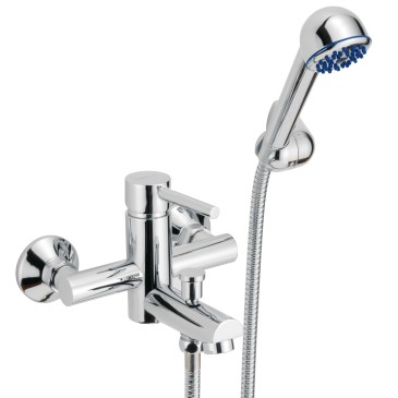 Ensemble de baignoire Jackie avec kit de douche chromé