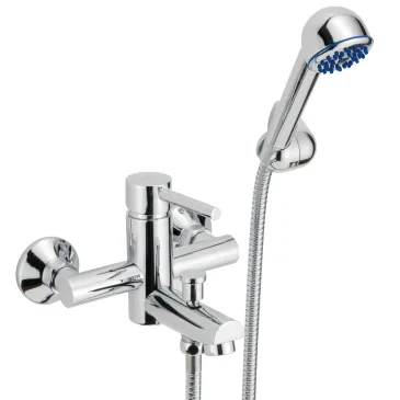 Mitigeur de baignoire chromé Jackie avec kit de douche | Mondialshop