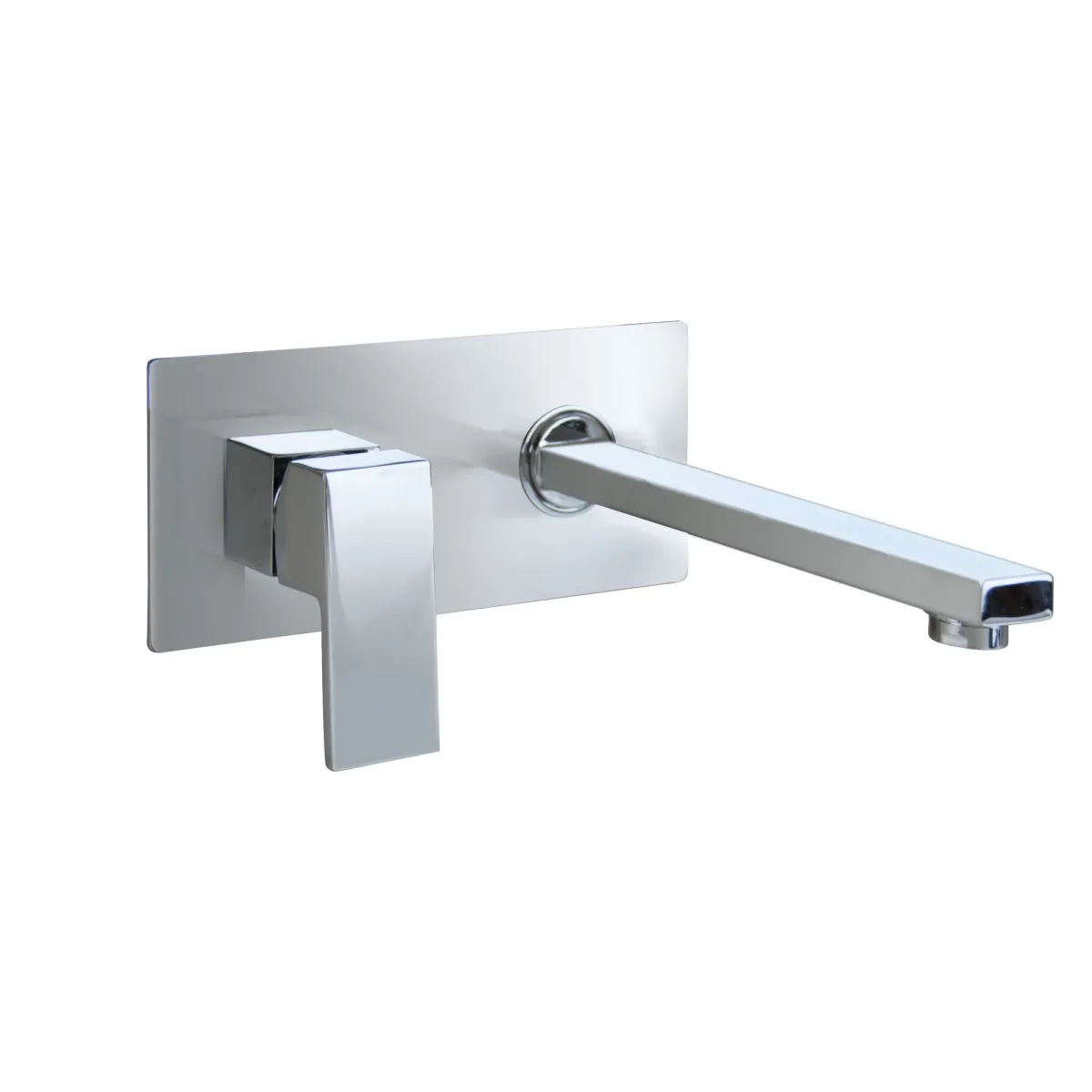 Wandmontierter quadratischer Waschbeckenhahn im Design Manara-3