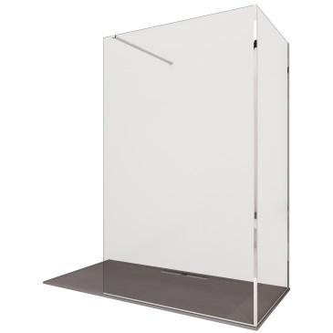 doccia walk-in 2 lati H195 trasparente OSIRIDE