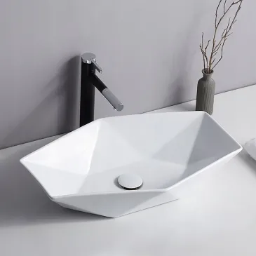 Lavabo bianco esagonale da...
