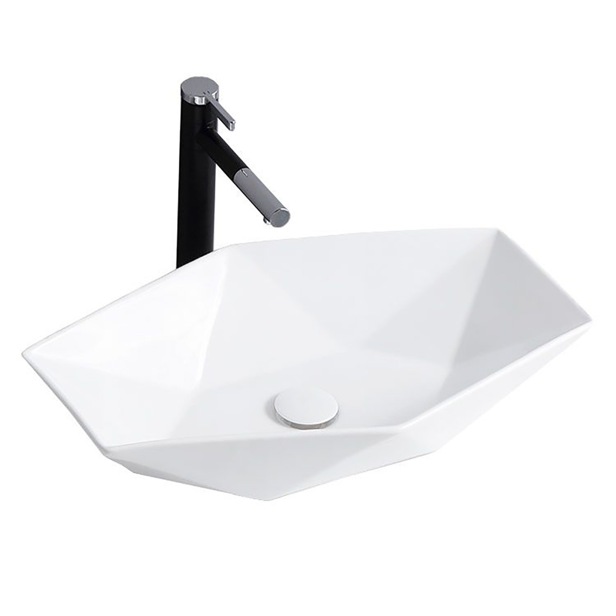 Lavabo da appoggio bianco piccole dimensioni 34x27