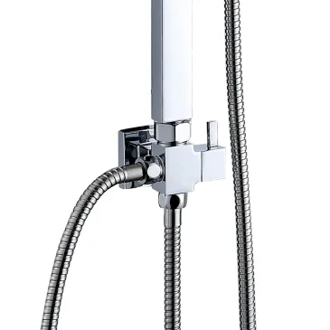 Colonne de douche sans mitigeur avec pommeau de douche et douchette comata 25X25 | JULIE