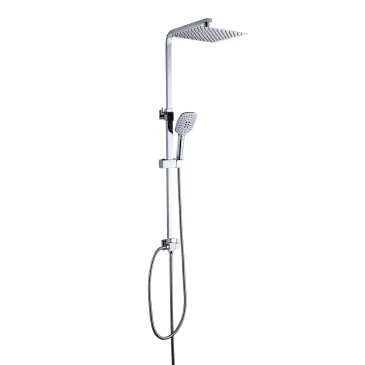 Saliscendi doccia JULIE con soffione inox 30x30 | Mondialshop