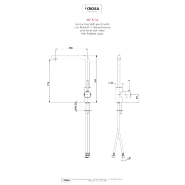 Robinet de cuisine chromé Bonnie | Mondialshop