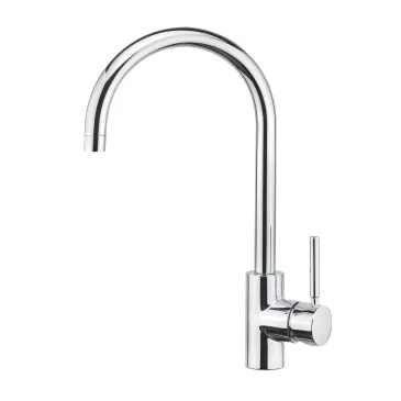 Mitigeur de cuisine chromé gingembre avec bec parapluie | Mondialshop