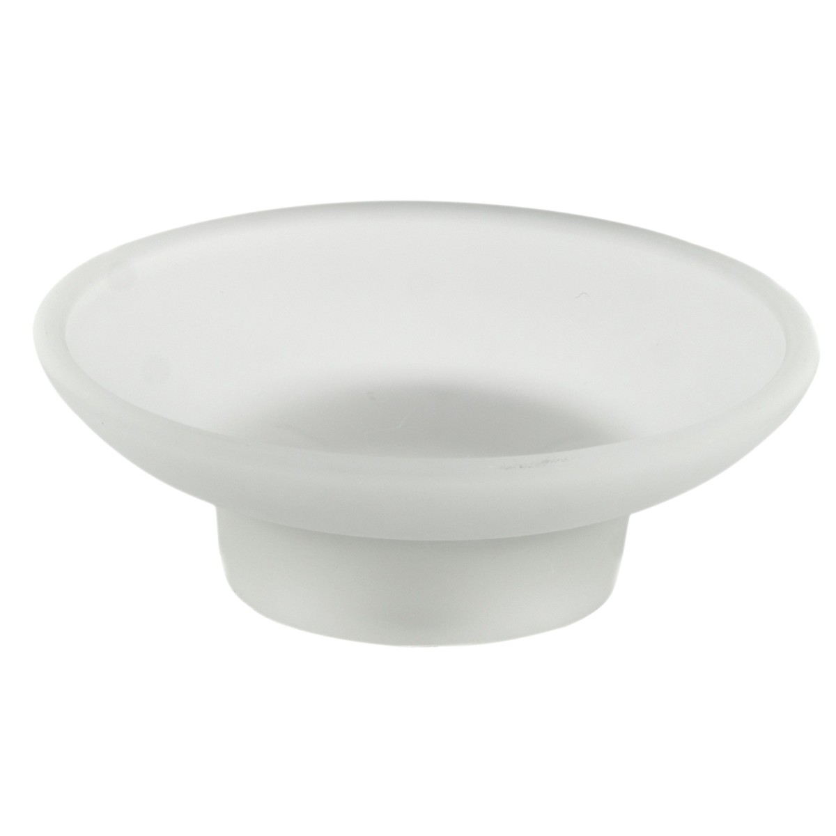 Porte-savon de comptoir avec soucoupe en verre