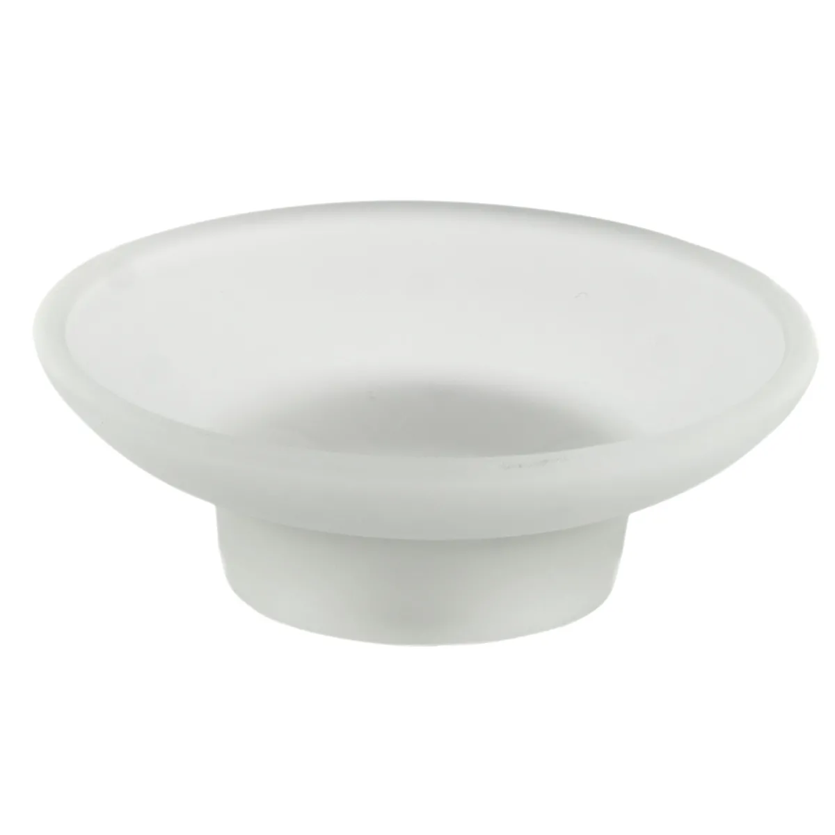 Porte-savon de comptoir avec soucoupe en verre