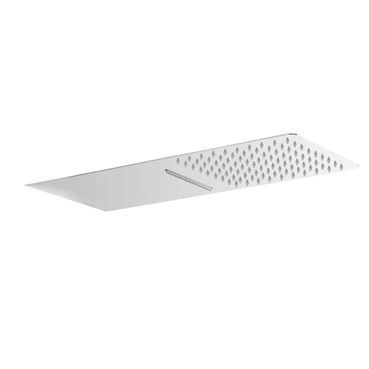 Pomme de douche cascade en acier inoxydable