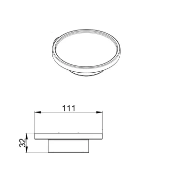 Seifenschale für die Arbeitsplatte mit Glasuntertasse