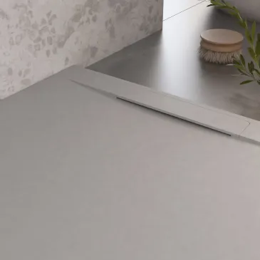 Receveur De Douche Gris Clair Effet Pierre Design | Vincent