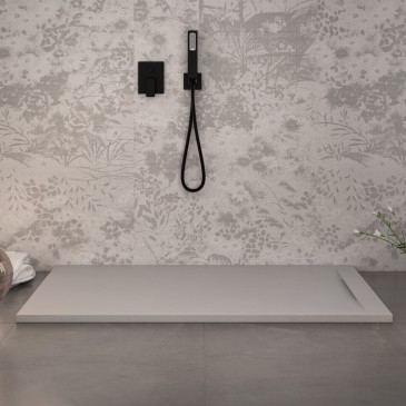 Receveur De Douche Gris Clair Effet Pierre Design | Vincent