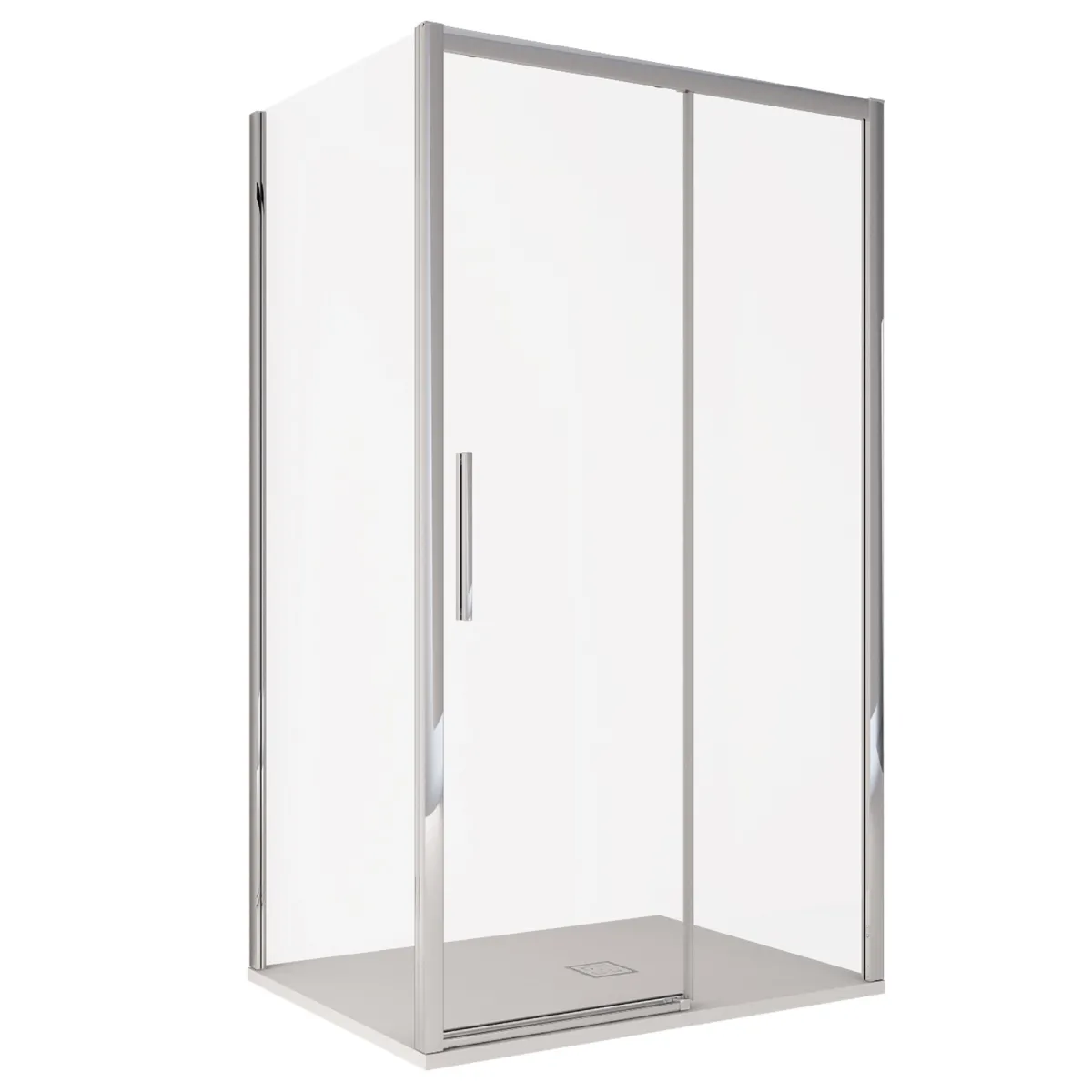 Box doccia due lati Lagoa con pochi profili h195 6mm anticalcare