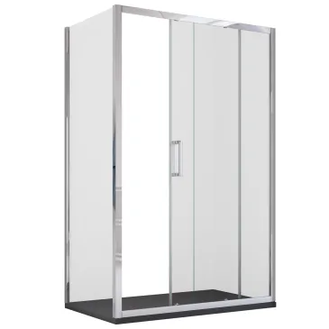 Agatina 195 mm Schiebe-Eckduschkabine mit zwei Seitenwänden | Mondialshop