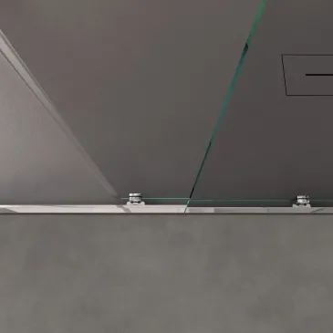 Cabine de douche d'angle coulissante Agatina 195 mm à deux côtés | Mondialshop