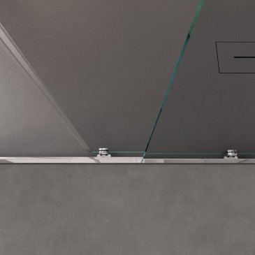 Agatina 195 mm Schiebe-Eckduschkabine mit zwei Seitenwänden | Mondialshop