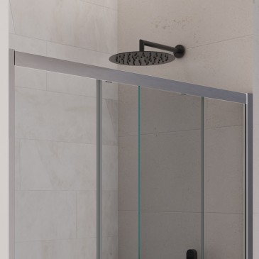 Cabine de douche recto-verso AGATINA hauteur 190cm épaisseur 6mm anticalcaire