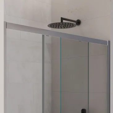 Cabine de douche recto-verso AGATINA hauteur 190cm épaisseur 6mm anticalcaire