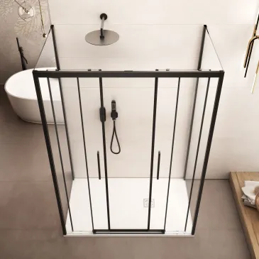 Cabine de douche double...