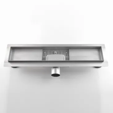 Caniveau de drain de douche en acier inoxydable à ras du sol ou à carreler