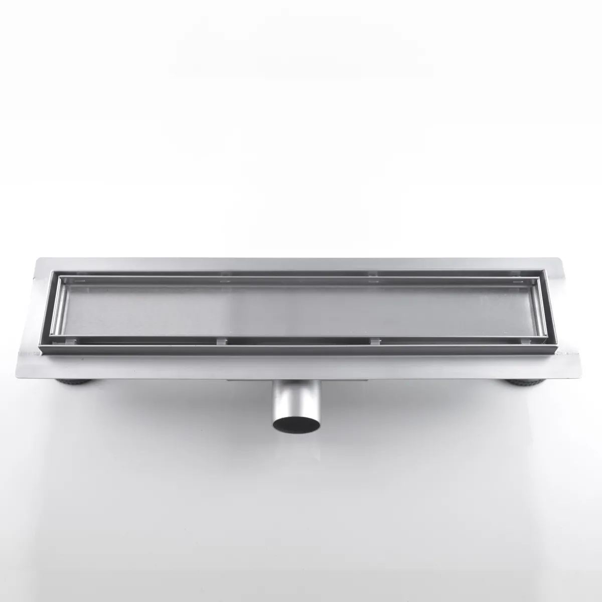 Canalina di scarico doccia filo pavimento inox o piastrellabile
