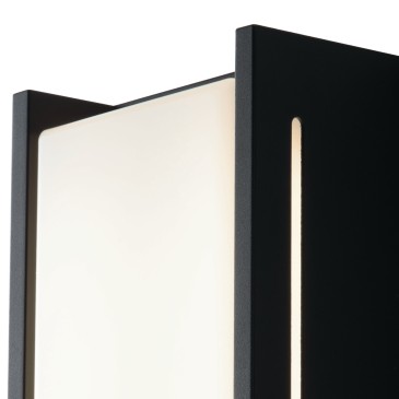 Applique d'extérieur carrée led anthracite 18W