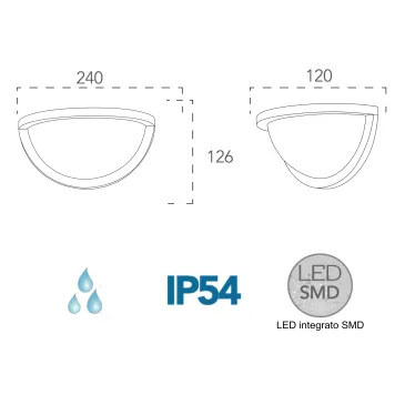 10W LED-Außenwandleuchte Detroit Schwarz IP54 | Online-Shop