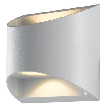 LED-Außenwandleuchte mit Dual-Emission in Weiß oder Schwarz | Mondialshop