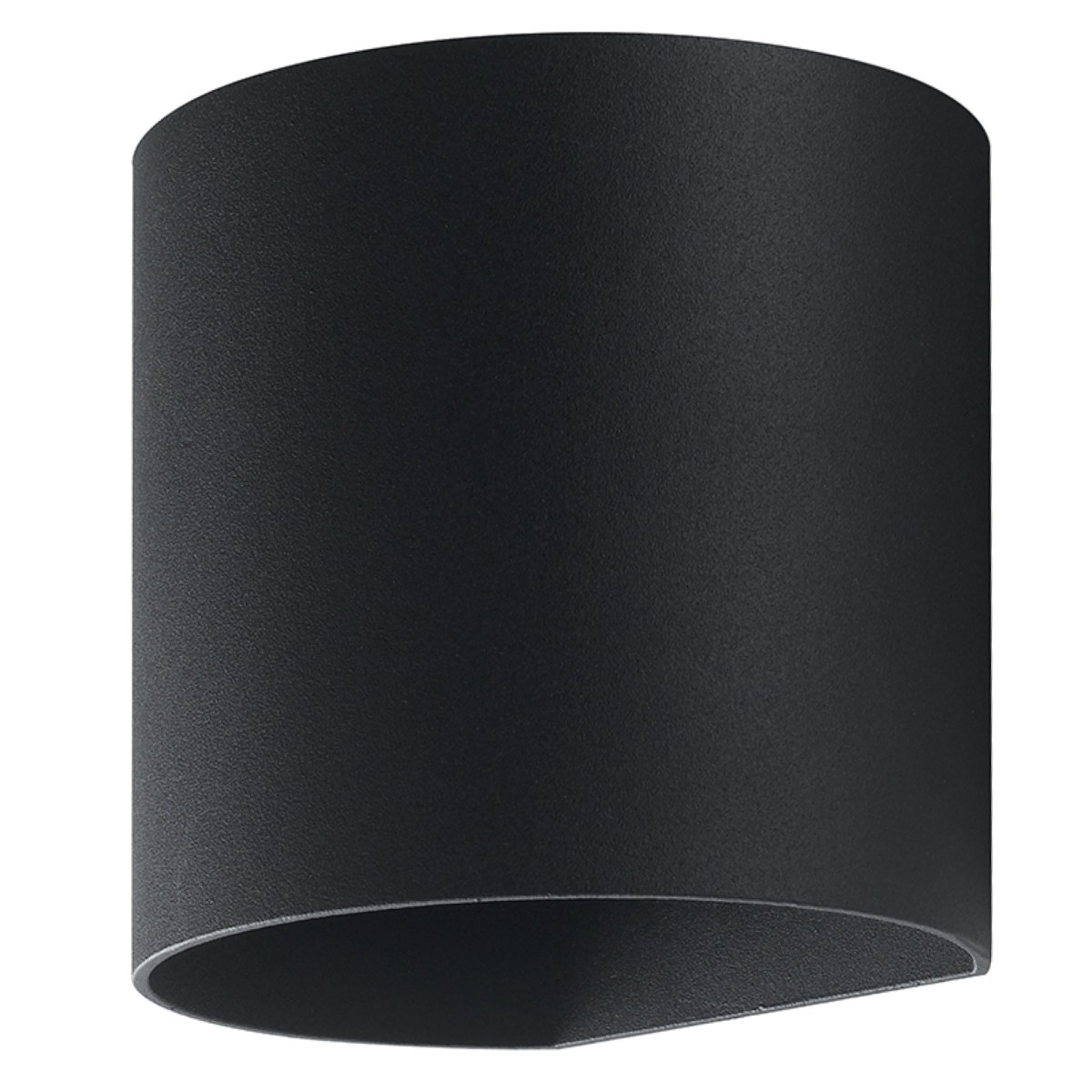 Cilly schwarze LED-Außenwandleuchte mit doppelter Emission, 7 W