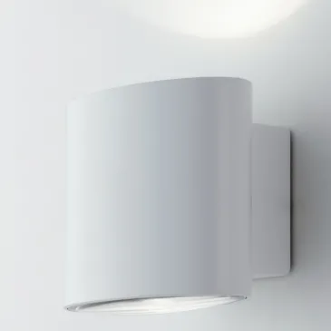 Applique da parete per esterno 2x4W a led doppia emissione bianca Elly