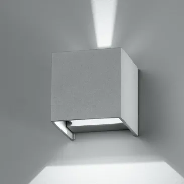 Bert graue 2x5W 4000K LED-Außenwandleuchte