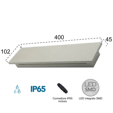 Applique murale extérieure à double émission LED 12 W | Mondialshop