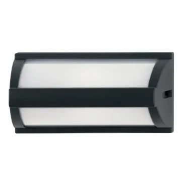 I BOSTON AP 8031440312240 Fan Europe Lighting Applique d'extérieur avec diffuseur opale et structure noire BOSTON